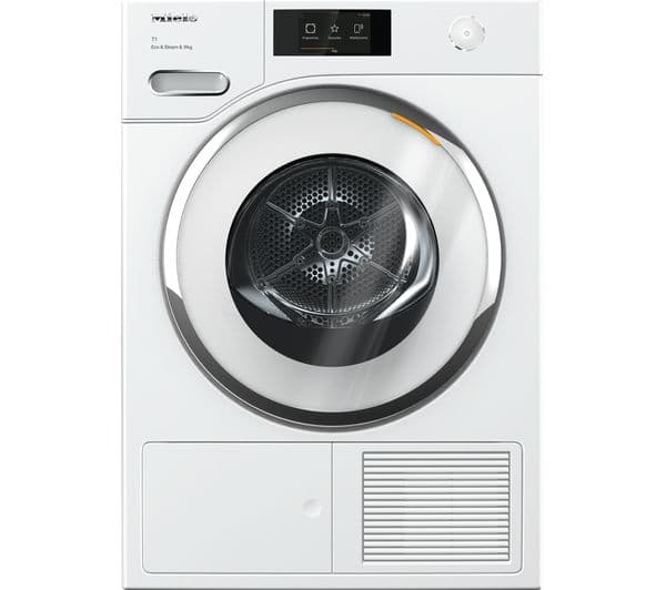 MIELE T1 Eco&Steam TWR780 WP WiFi-enabled 9 kg Heat Pump Tumble Dryer - White - Image 1