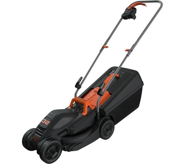 BLACK + DECKER BEMW351-GB Corded Rotary Lawn Mower - Black & Orange - Image 1