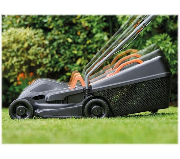 BLACK + DECKER BEMW351-GB Corded Rotary Lawn Mower - Black & Orange - Image 7