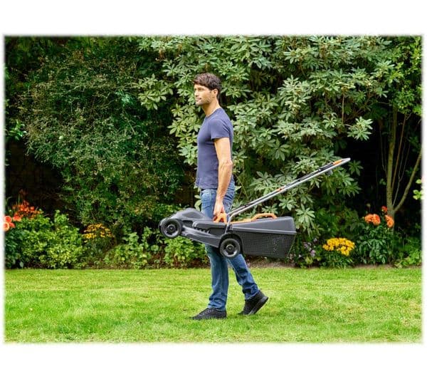 BLACK + DECKER BEMW351-GB Corded Rotary Lawn Mower - Black & Orange - Image 8