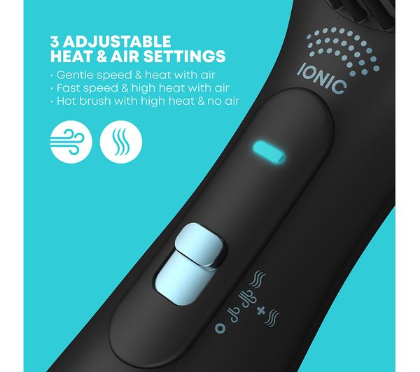 REVAMP DeepForm 2-in-1 Dry & Style Hot Air Styler - Black - Image 3