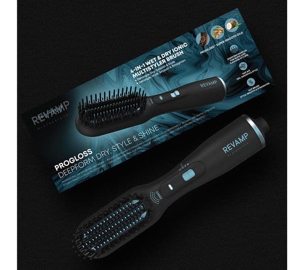 REVAMP DeepForm 2-in-1 Dry & Style Hot Air Styler - Black - Image 7
