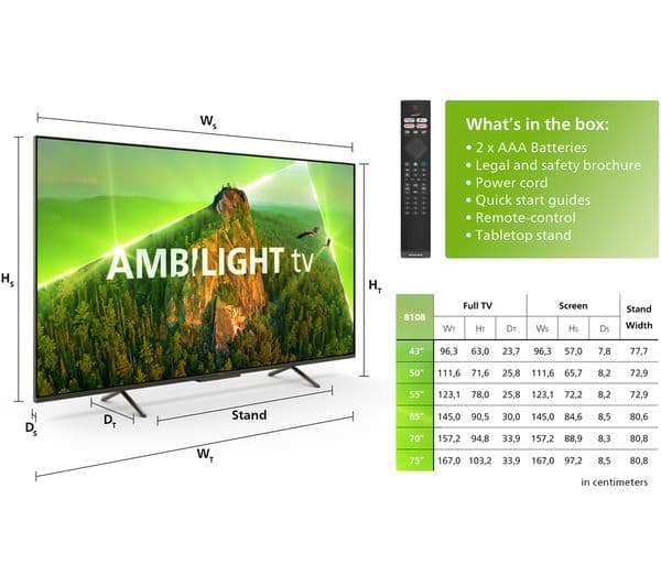 PHILIPS Ambilight 50PUS8108/12 50" Smart 4K Ultra HD HDR LED TV with Amazon Alexa - Image 6