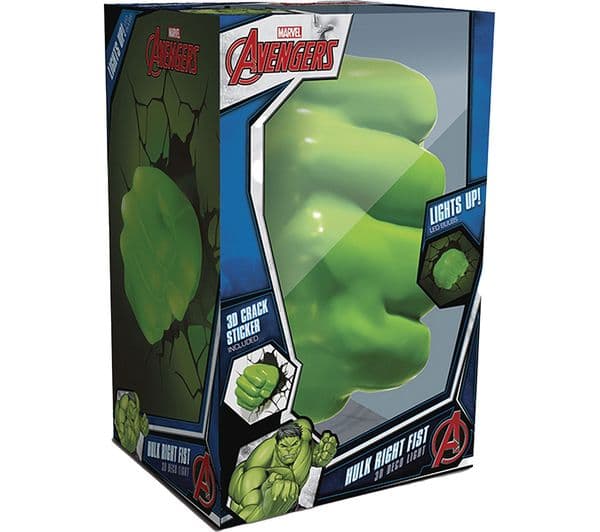 3D LIGHT FX Marvel Hulk Fist Wall Light - Green & Black - Image 4