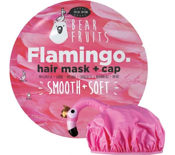 BEAR FRUIT Hair Mask & Cap - Flamingo - Image 1