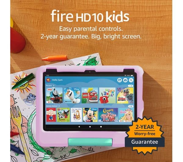 Amazon Fire HD10 Kids Tablet 32GB Pink - Image 2