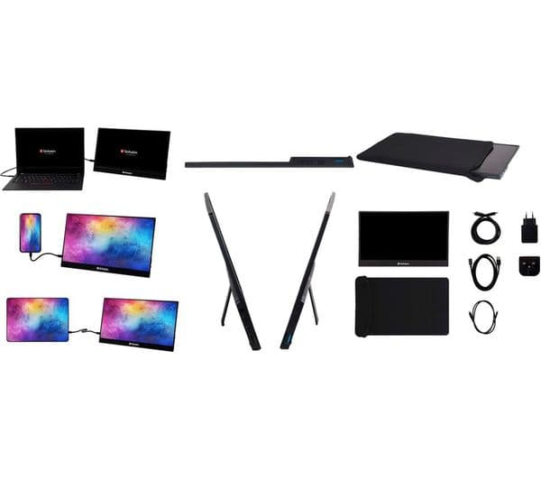 Verbatim PM-14 14" Full HD Portable Monitor Black - Image 6