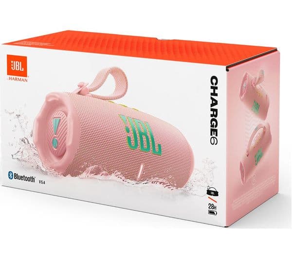 JBL Charge 6 Portable Bluetooth Speaker - Pink - Image 8
