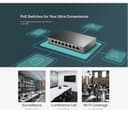 TP-Link TL-SG108PE Network Switch Gun Metal Grey thumbnail 5