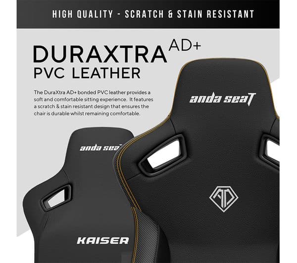 ANDASEAT Kaiser 3 Series Premium Gaming Chair - Elegant Black - Image 5