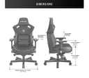 ANDASEAT Kaiser 3 Series Premium Gaming Chair - Elegant Black thumbnail 8