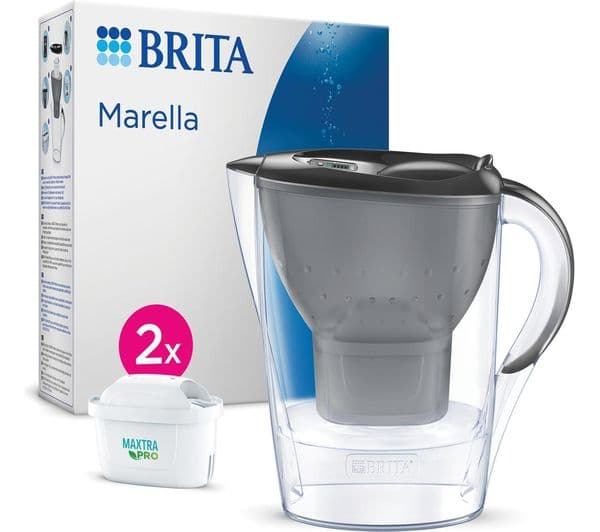 BRITA Marella Water Filter Jug - Graphite - Image 3