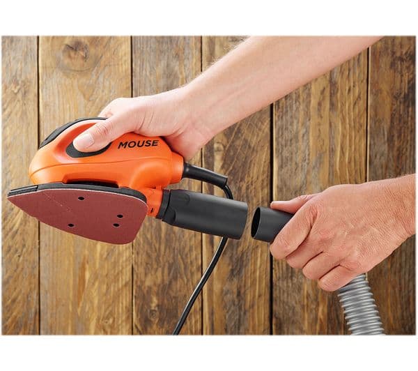 BLACK + DECKER BEW230-GB 55 W Mouse Sander - Orange & Black - Image 4