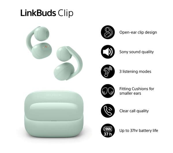 SONY LinkBuds Clip Green - Image 2