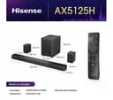Hisense AX5125H 5.1.2 Wireless Sound Bar with Dolby Atmos DTS Virtual X - Black thumbnail 2