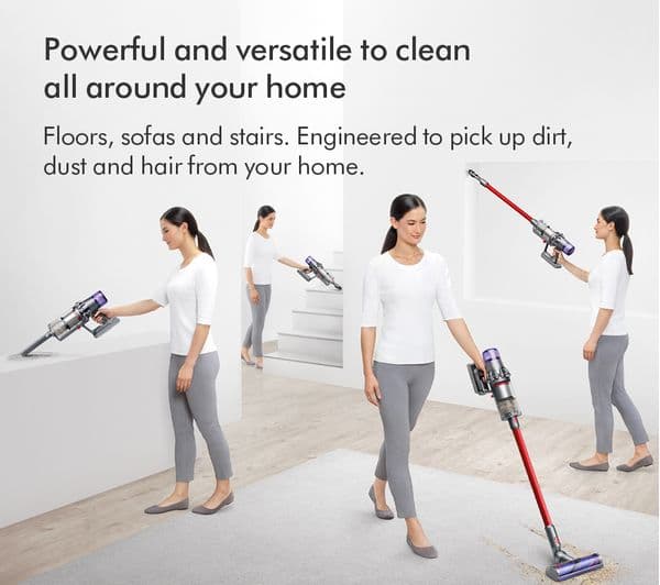 Dyson V11 Extra Cordless Vacuum Nickel/Red - Image 9