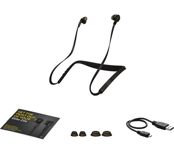 JABRA Elite 25e Wireless Bluetooth Headphones - Black - Image 2
