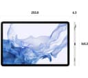 SAMSUNG Galaxy Tab S8 11" Tablet - 128 GB, Silver thumbnail 3