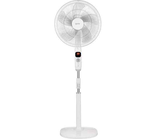 IGENIX DF1670 16" Pedestal Fan - White - Image 1