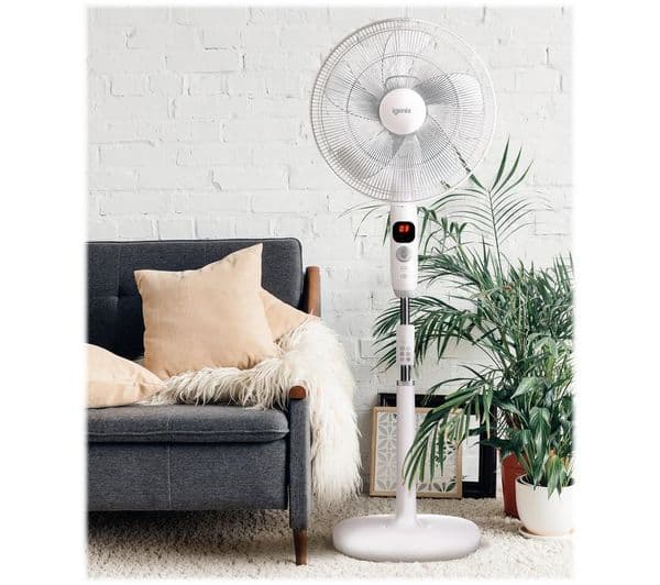 IGENIX DF1670 16" Pedestal Fan - White - Image 4