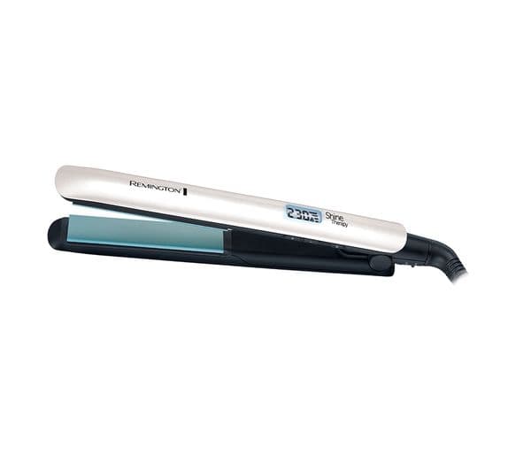 REMINGTON Shine Therapy S8500 Hair Straightener - White & Teal - Image 1