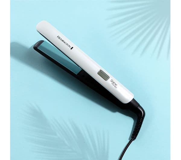 REMINGTON Shine Therapy S8500 Hair Straightener - White & Teal - Image 5