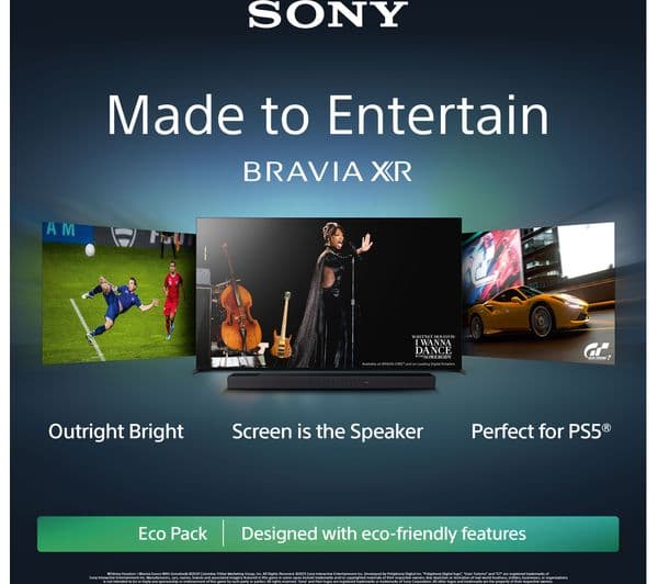 SONY BRAVIA XR-77A80LU 77" Smart 4K Ultra HD HDR OLED TV with Google TV & Assistant - Image 3