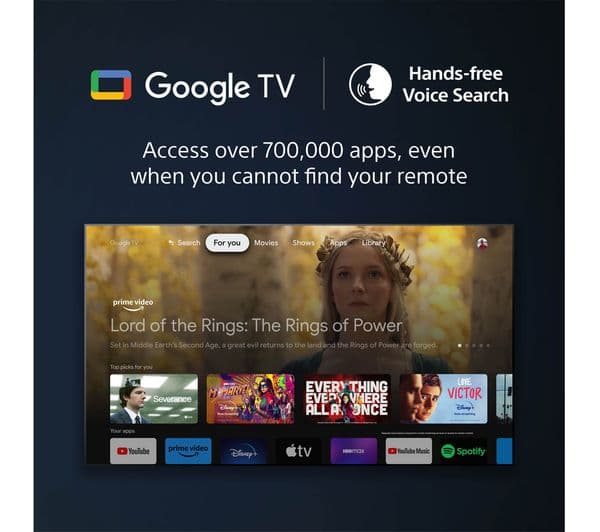 SONY BRAVIA XR-77A80LU 77" Smart 4K Ultra HD HDR OLED TV with Google TV & Assistant - Image 4