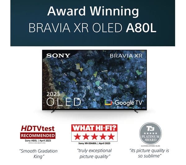 SONY BRAVIA XR-77A80LU 77" Smart 4K Ultra HD HDR OLED TV with Google TV & Assistant - Image 6