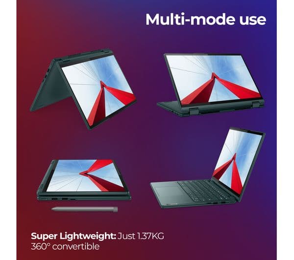 Lenovo Yoga 6 13.3" 2 in 1 Laptop - AMD Ryzen 5, 256 GB SSD, Blue - Image 3