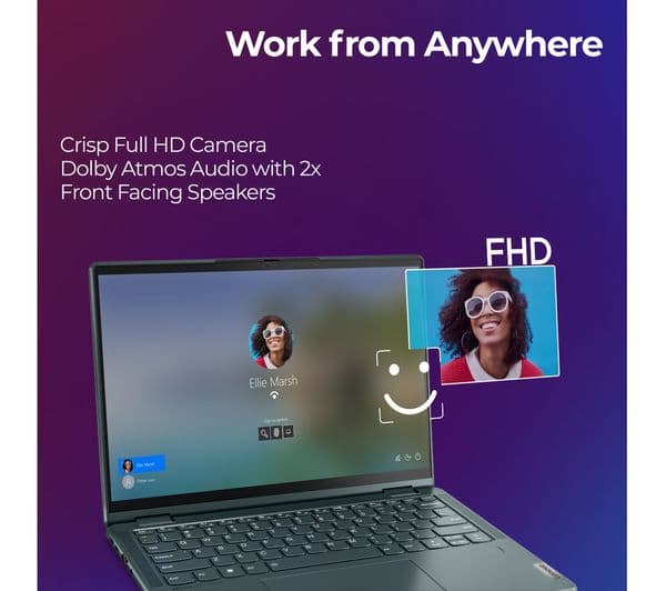 Lenovo Yoga 6 13.3" 2 in 1 Laptop - AMD Ryzen 5, 256 GB SSD, Blue - Image 5