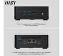 MSI Cubi NUC 13MQG Mini Desktop PC - Intel® Core™ i5, 512 GB SSD, Black thumbnail 7