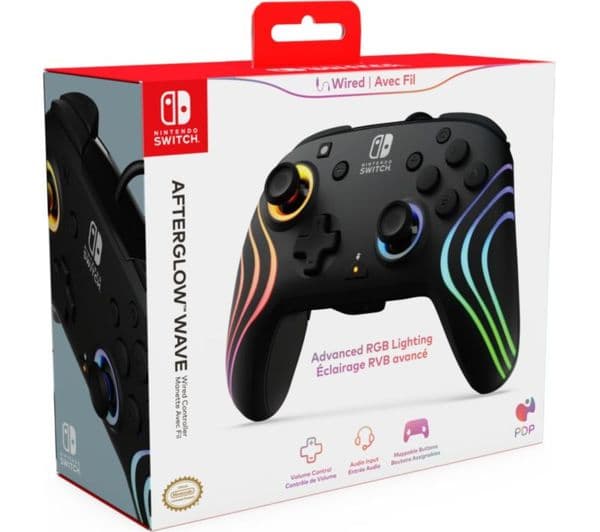 PDP Afterglow Wave Wired Controller Black - Image 6