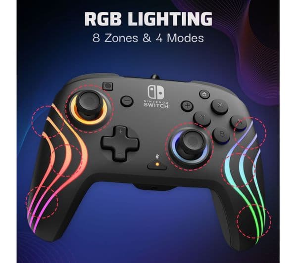 PDP Afterglow Wave Wired Controller Black - Image 7