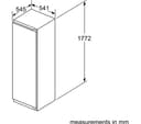 BOSCH Serie 4 KIR81VS30G Integrated Tall Fridge thumbnail 5