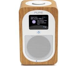 PURE Evoke H3 Portable DAB/FM Bluetooth Radio - Oak