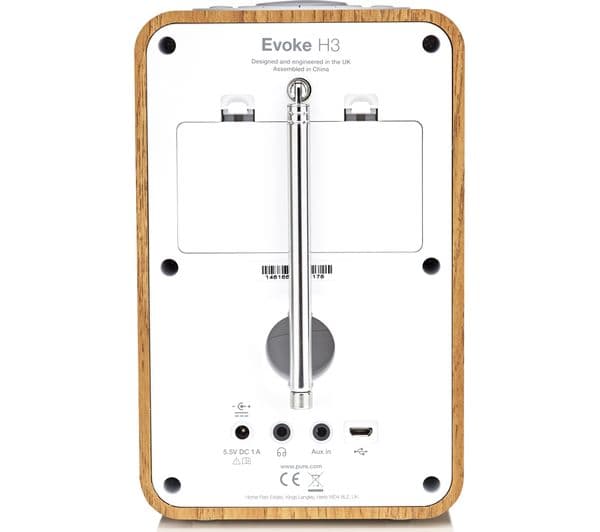 PURE Evoke H3 Portable DAB/FM Bluetooth Radio - Oak - Image 2
