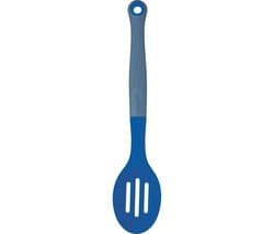COLOURWORKS Slotted Spoon - Grey & Blue