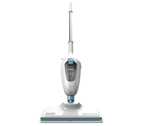 BLACK + DECKER FSMH13E10-GB 10-in-1 Steam Mop - White & Blue - Image 1