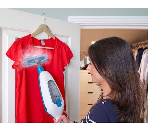 BLACK + DECKER FSMH13E10-GB 10-in-1 Steam Mop - White & Blue - Image 3