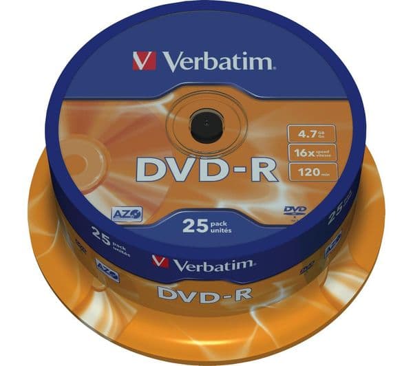 Verbatim Azo DVD-R 4.7GB 16x Pack of 25
