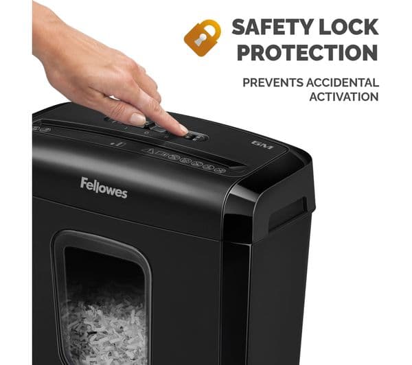 FELLOWES Powershred 6M Micro Cut Paper Shredder - Image 7