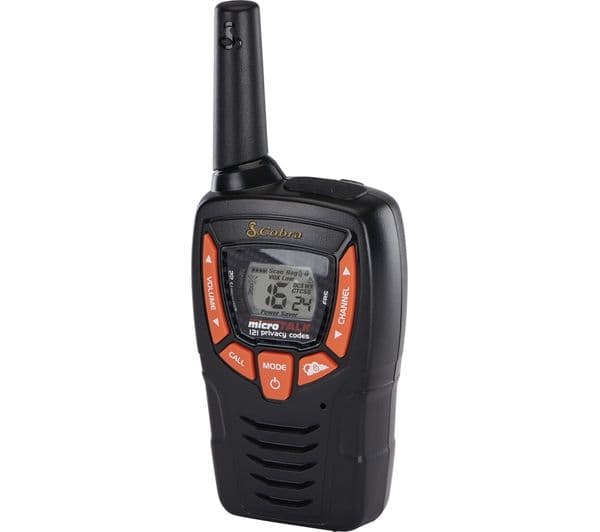 COBRA AM655 Walkie Talkie - Twin Pack, Black & Orange - Image 2