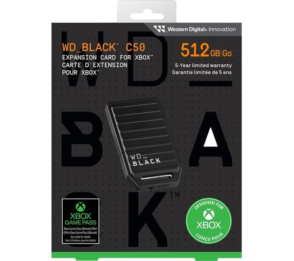 WD _BLACK C50 Expansion Card for Xbox Series X/S - 512 GB, Black - Image 1