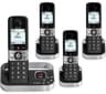 ALCATEL F890 Cordless Phone - Quad Handsets, Black & Silver (Open Box)