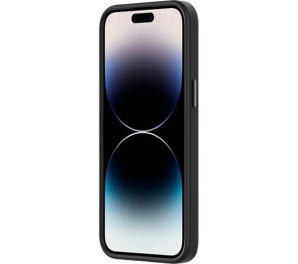 QDOS Hybrid Soft + Snap iPhone 15 Pro Case - Clear & Black - Image 3