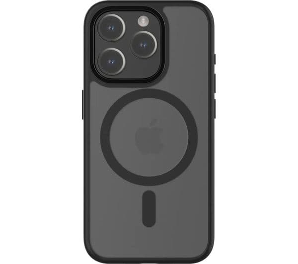 QDOS Hybrid Soft + Snap iPhone 15 Pro Case - Clear & Black - Image 4