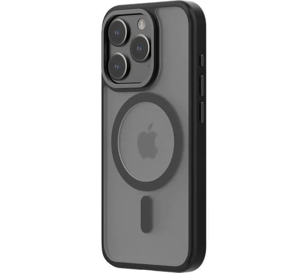 QDOS Hybrid Soft + Snap iPhone 15 Pro Case - Clear & Black - Image 7