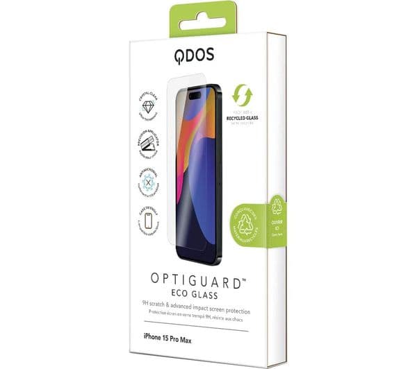 QDOS Hybrid Soft + Snap iPhone 15 Pro Case - Clear & Black - Image 9