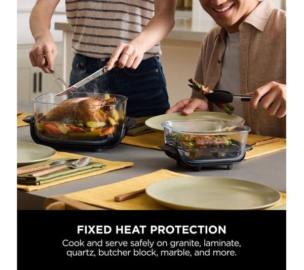 Ninja Crispi FN101UKST 4-in-1 Portable Glass Air Fryer - Stone - Image 5